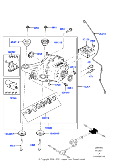 LR041965 - Land Rover Differential | Jaguar Land Rover Classic Parts