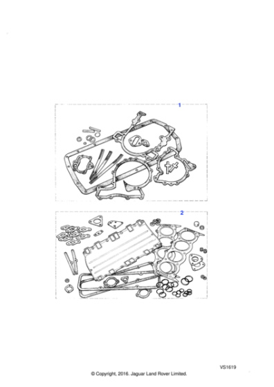 RTC3337 - Land Rover Set-cylinder block gasket