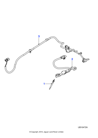C2S30375 - Jaguar Heater plug harness