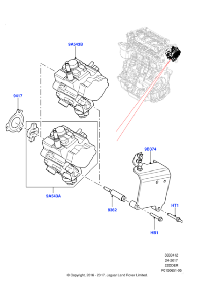 LR030432 - Land Rover Pump - Fuel Injection