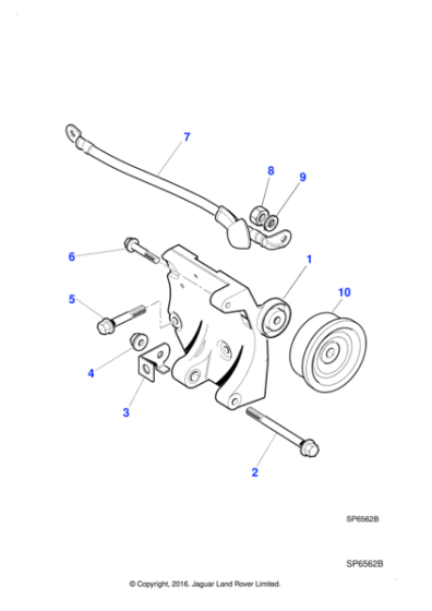 C2N1810 - Jaguar Alternator mounting bracket