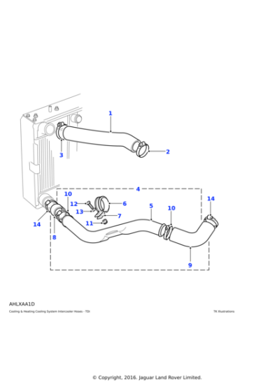 ESR2120 - Land Rover Bracket-coolant bottom hose
