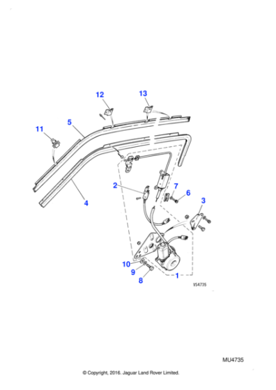 BCC6422 - Jaguar Rail seal