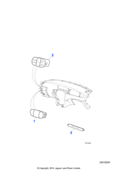 XR843292 - Jaguar Facia panel switchpack