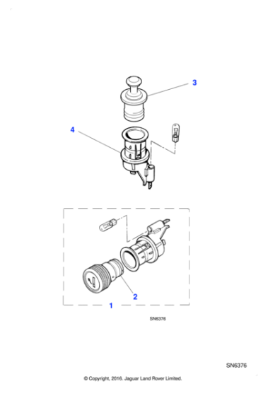 JLM21178 - Jaguar Cigar-lighter kit
