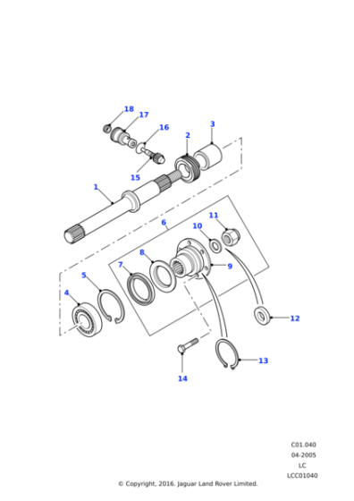 LR055719 - Land Rover Kit-flange