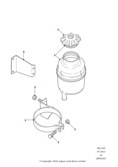 QEU500100 - Land Rover Bracket assembly power assisted steering pump & alternator