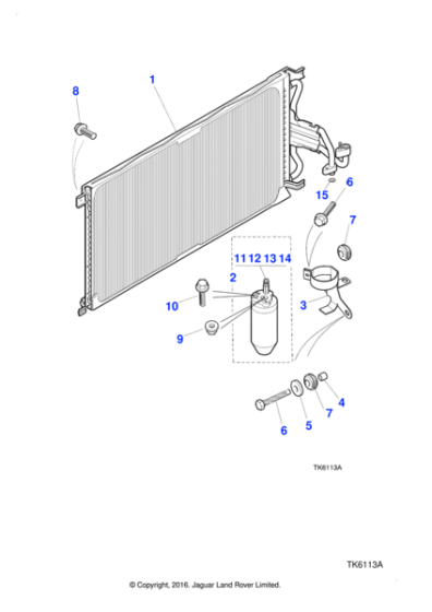 MJA7420AC - Jaguar Receiver drier bottle bracket