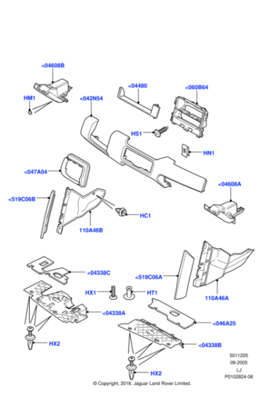 FHC000060 - Land Rover Reinforcement - Instrument Panel