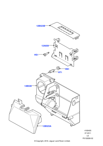 FX106047L - Land Rover Nut-flange-prevailing torque