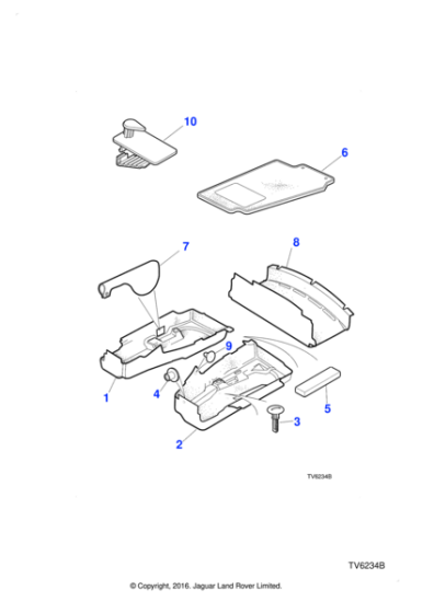 BBC7525LEG - Jaguar Fixing button