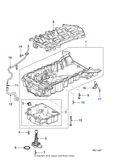 AJ812432 - Jaguar Sensor - Oil Level