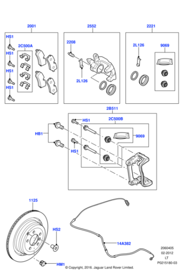 LR020487 - Land Rover Bracket - Brake Caliper