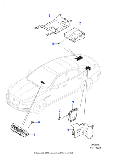 C2D48609E - Jaguar Touch screen display