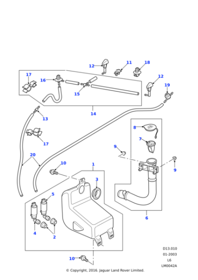 STC2948 - Land Rover Connector-wash system elbow