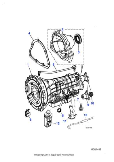 XR814379N - Jaguar Automatic gearbox