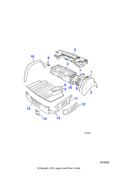 10790 - Jaguar Frame bracket