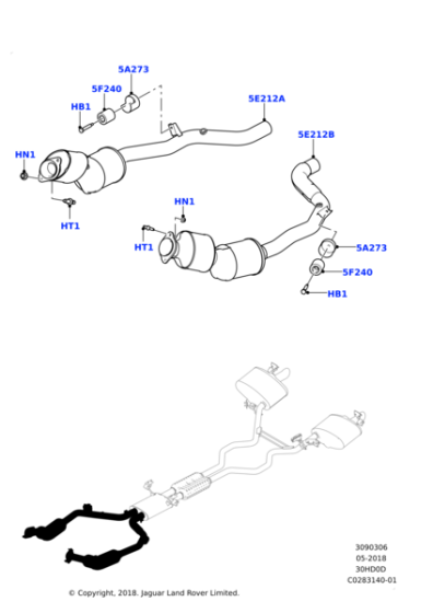 LR116481 - Land Rover Catalytic Converter