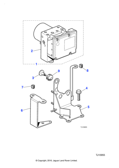 C2N2613 - Jaguar Hydraulic control unit