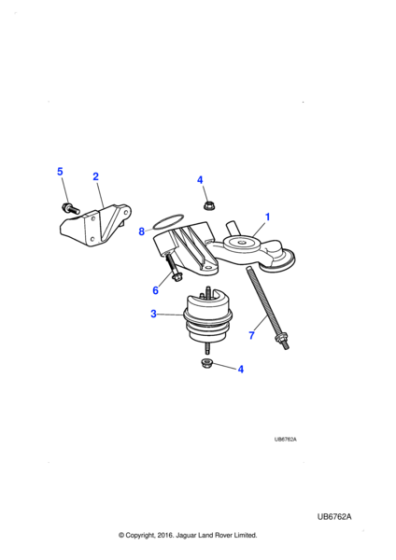 XR837299 - Jaguar Engine mounting bracket