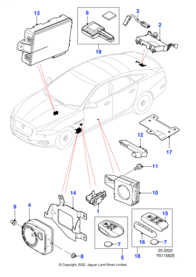 C2D26723 - Jaguar Intrusion sensor