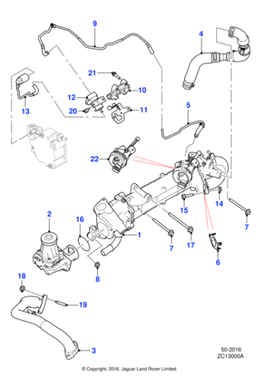 C2Z30005 - Jaguar Inlet hose