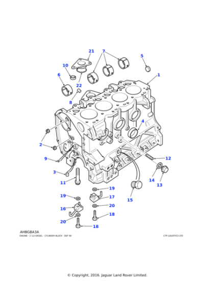 ERR5034 - Land Rover Plug-camshaft blanking