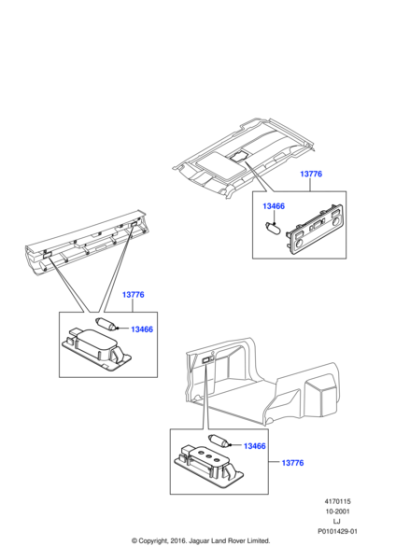 XDM500110NUG - Land Rover Lamp - Interior