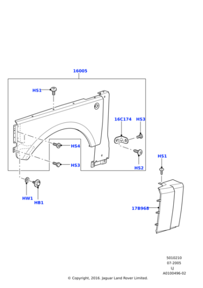 DYP500200 - Land Rover Screw