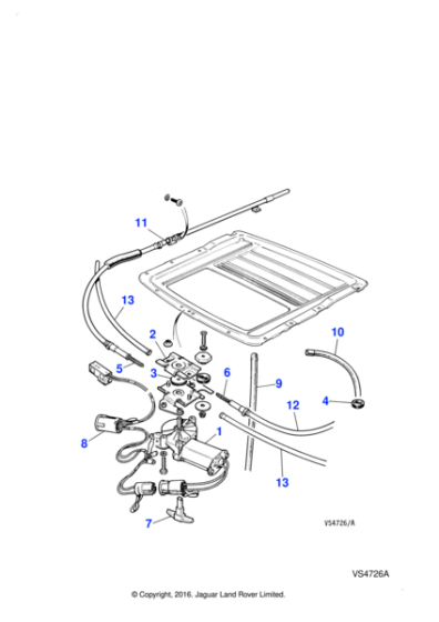 BCC9481 - Jaguar Undertray drain tube