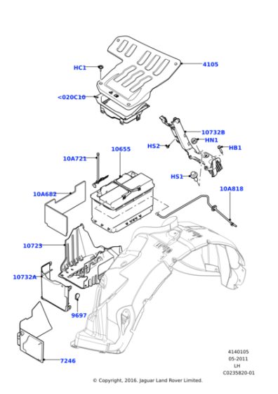 LR094611 - Land Rover Battery