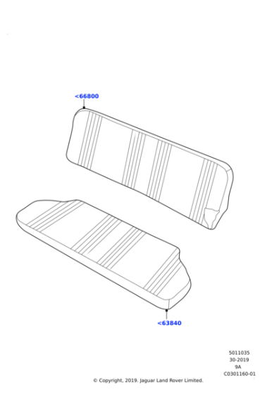391138 - Land Rover Pad - Rear Seat Cushion
