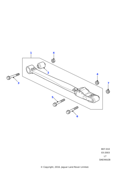 ANR3543 - Land Rover Arm assembly-radius rear suspension