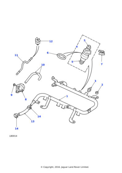 EAC2414L - Land Rover O Ring