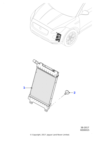 J9C6077 - Jaguar Radiator