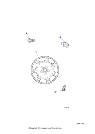 MNC6113CA - Jaguar Alloy road wheel