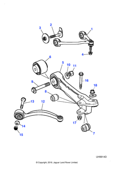 C2C36983 - Jaguar Wishbone arm