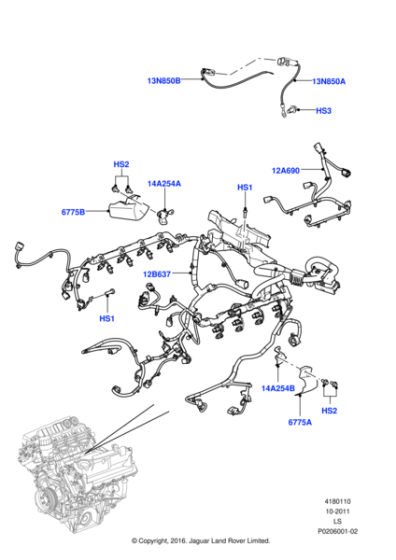 LR018462 - Land Rover Wire | Jaguar Land Rover Classic Parts