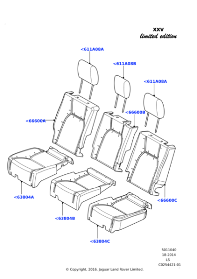 LR057964 - Land Rover Cover - Seat Back