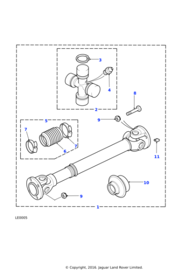TVB100610 - Land Rover Propellor shaft