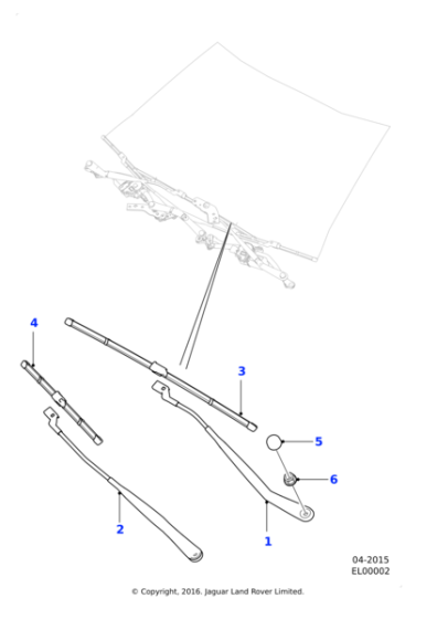 T4N16680 - Jaguar Wiper blade