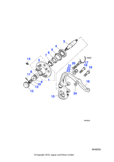 C188421 - Jaguar Hub water shield