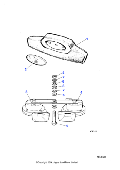 CBC6345 - Jaguar Horn pad