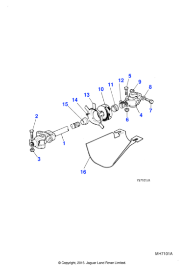 CAC27653 - Jaguar Steering column