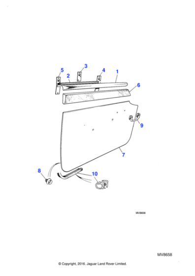 BD46296PA - Jaguar Door casing