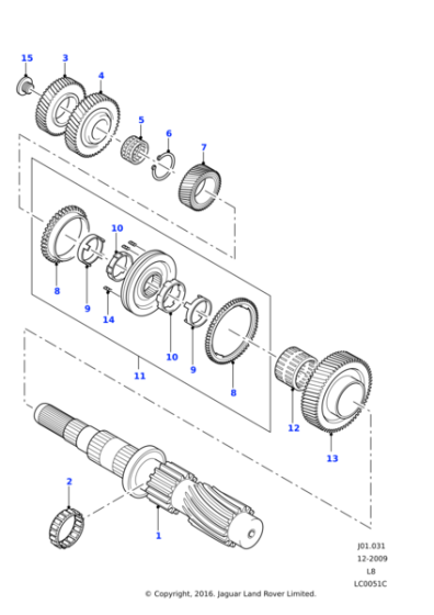 LR004950 - Land Rover Circlip