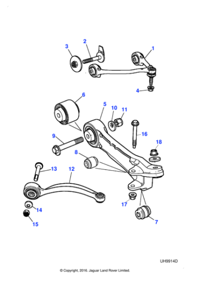 C2C39683 - Jaguar Wishbone arm