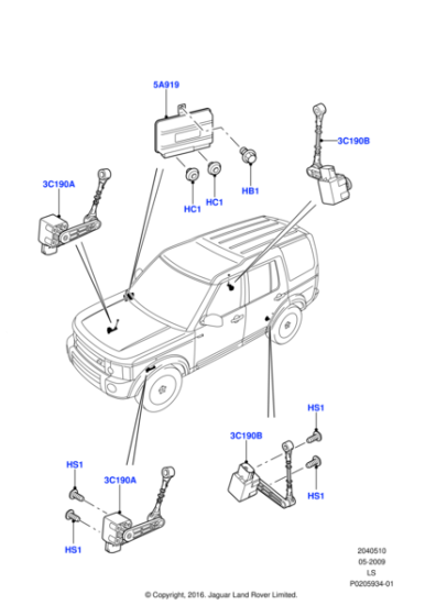 LR023646 - Land Rover Sensor