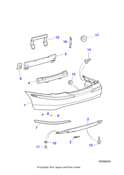 C2S18768XXX - Jaguar Moulding