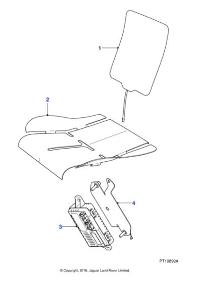 XR849373 - Jaguar Squab heater element